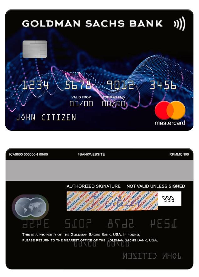 USA Goldman Sachs Bank mastercard